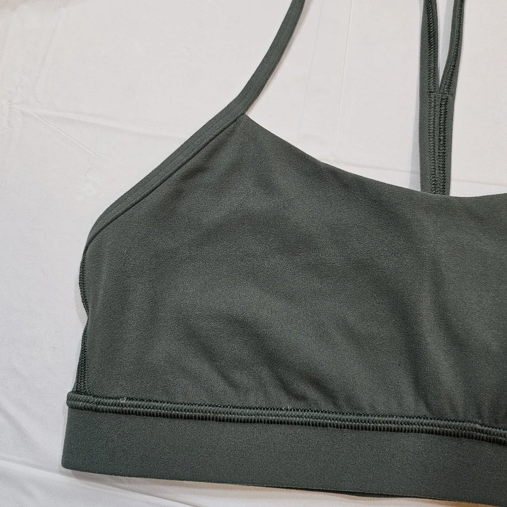 Lululemon Flow Y Bra Nulu (Dark Forest)Size 8_8